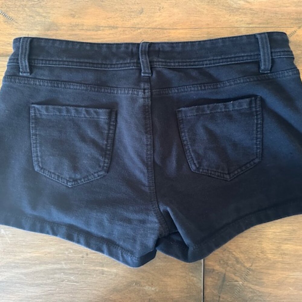 Wet Seal Black Jean Booty Shorts 8477 - Picture 2 of 6
